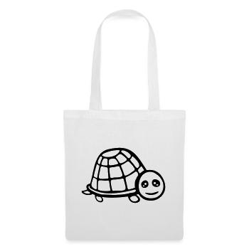 turtle cute smiling happy funny - Tote Bag - white - Front