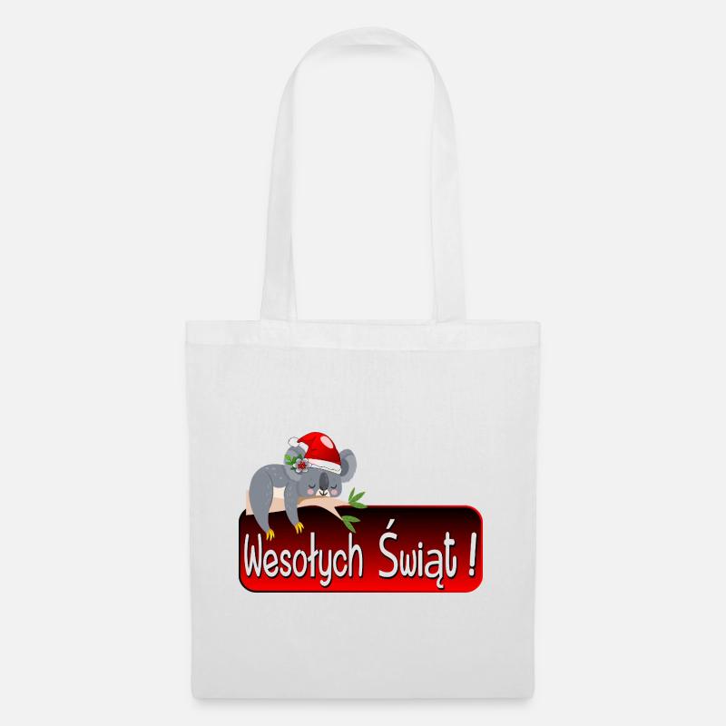 życzenia wesołych świąt - Stoffbeutel - Weiß