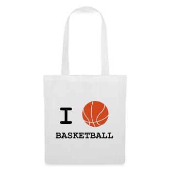I Love Basketball - Tote Bag - white - Front