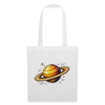 Planète Saturne - Sac en tissu - blanc - Devant