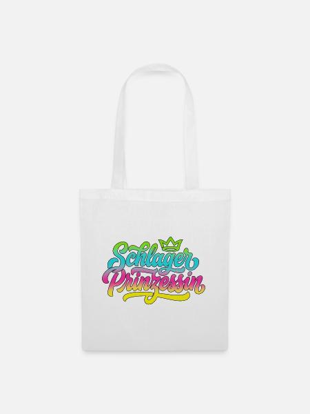 Schlager Prinzessin - Schlagerprinzessin - Stoffbeutel - Weiß