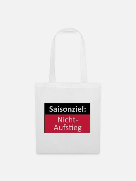 Aufstieg / Nichtaufstieg - Stoffbeutel - Weiß