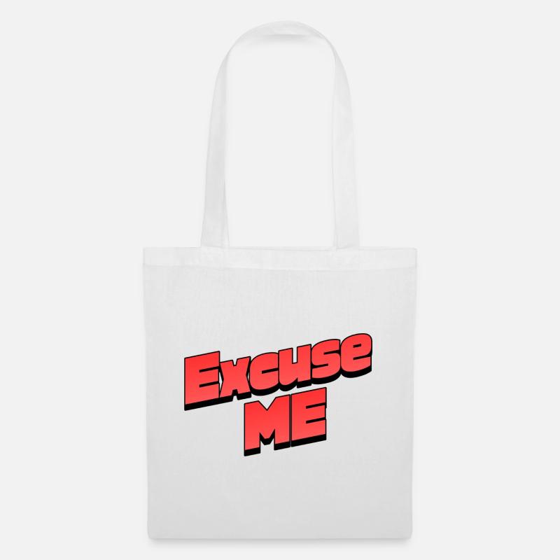 Excusez-moi : graphisme rétro de faute de frappe - Sac en tissu - blanc