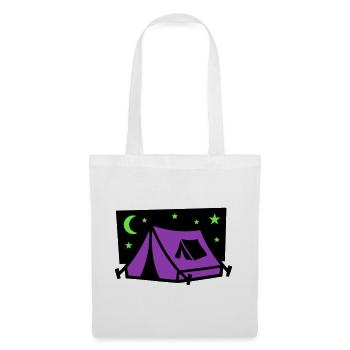 Logo de la soirée sous chapiteau du festival - Sac en tissu - blanc - Devant