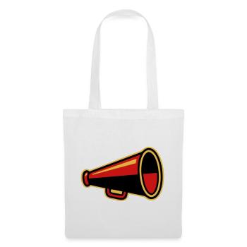Icône des Ultras du Mégaphone Rouge - Sac en tissu - blanc - Devant