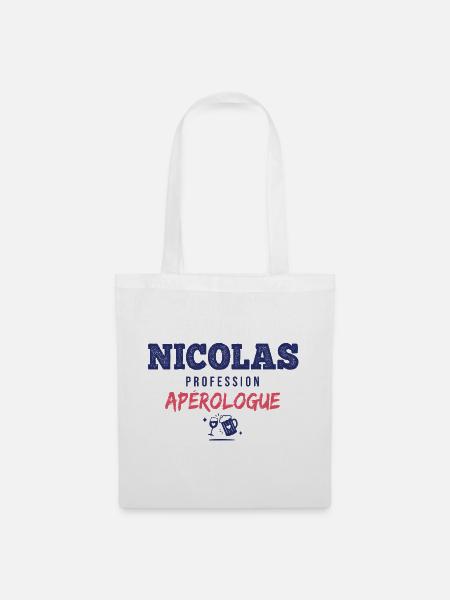 Nicolas Aperologue – Humor Apéro - Stoffbeutel - Weiß