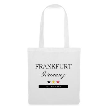 Frankfurt Deutschland Souvenir – Reise - Stoffbeutel - Weiß - Vorne