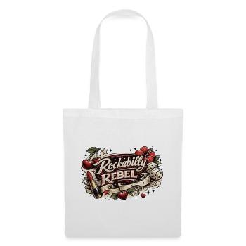 Rockabilly Rebel Tattoo Style - Stoffbeutel - Weiß - Vorne