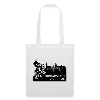 Motorradstadt Zschopau (Farbe änderbar) - Stoffbeutel - Weiß - Vorne