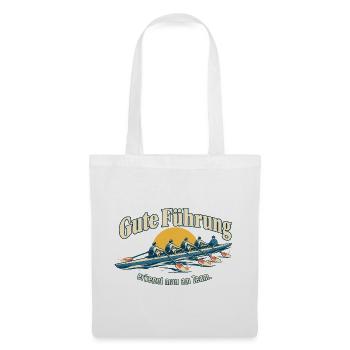 Gute Führung Teamgeschenk für Chefin oder Chef - Stoffbeutel - Weiß - Vorne