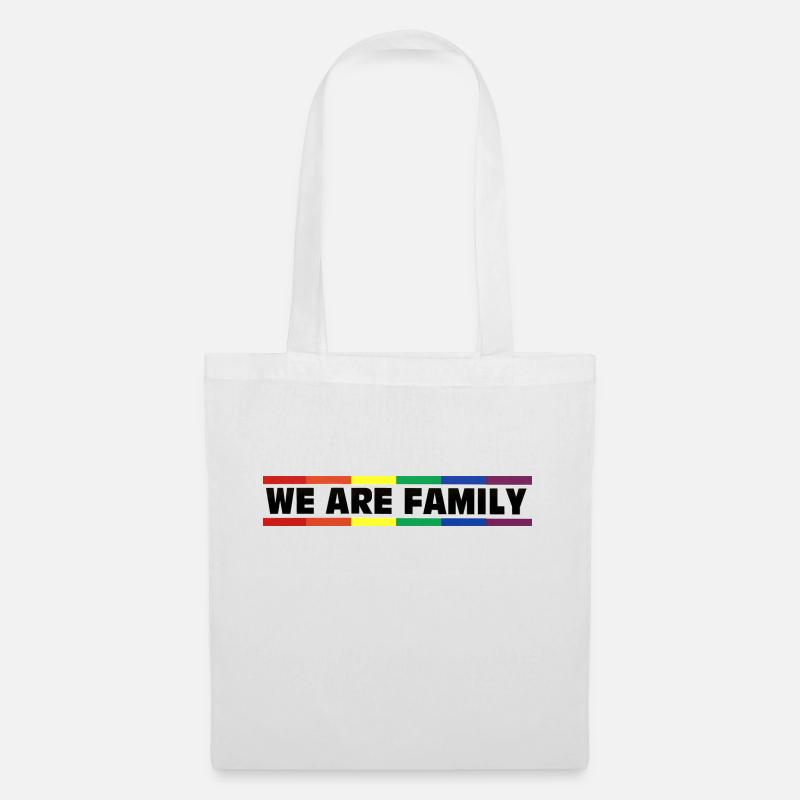 We are Family - Rainbow&Pride - Stoffbeutel - Weiß