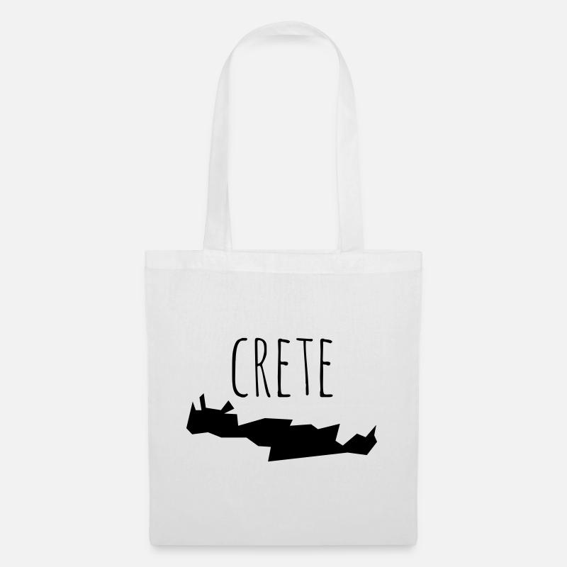 crete - Sac en tissu - blanc