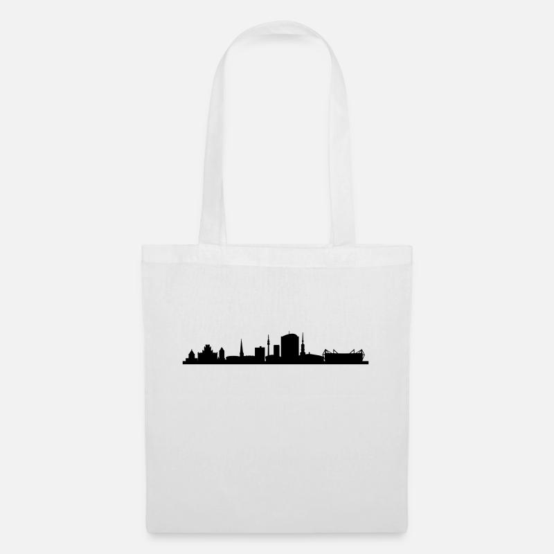 Skyline Dortmund - Stoffbeutel - Weiß