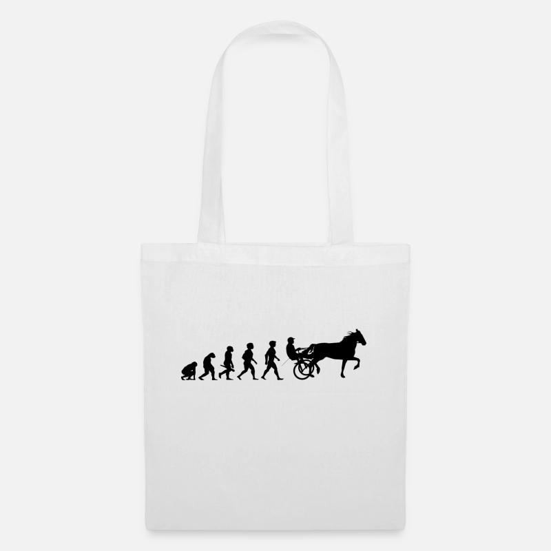 Evolution trot racing chevaux de course de chevaux - Sac en tissu - blanc