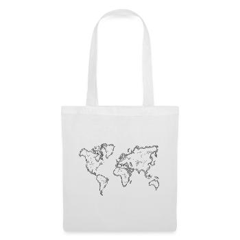 World Map – Hand Drawn Travel Sketch - Tote Bag - white - Front