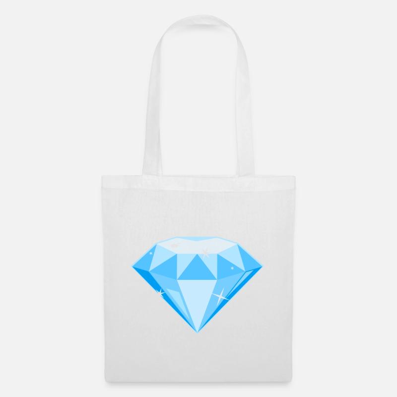 Sparkling Diamond! / Glitzernder Diamant! - Stoffbeutel - Weiß