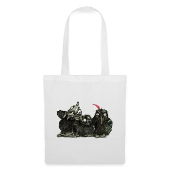 three young cheeky kraehen - Tote Bag - white - Front