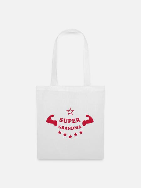 Super Grandma - Stoffbeutel - Weiß