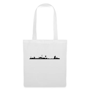 Skyline Berlin - Stoffbeutel - Weiß - Vorne