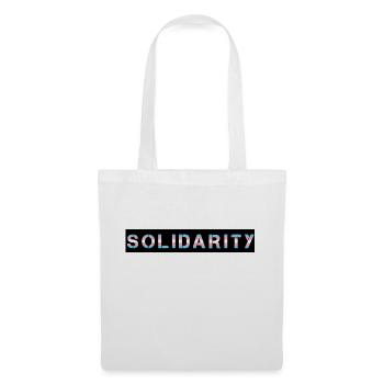 Trans-Solidarität - Stoffbeutel - Weiß - Vorne