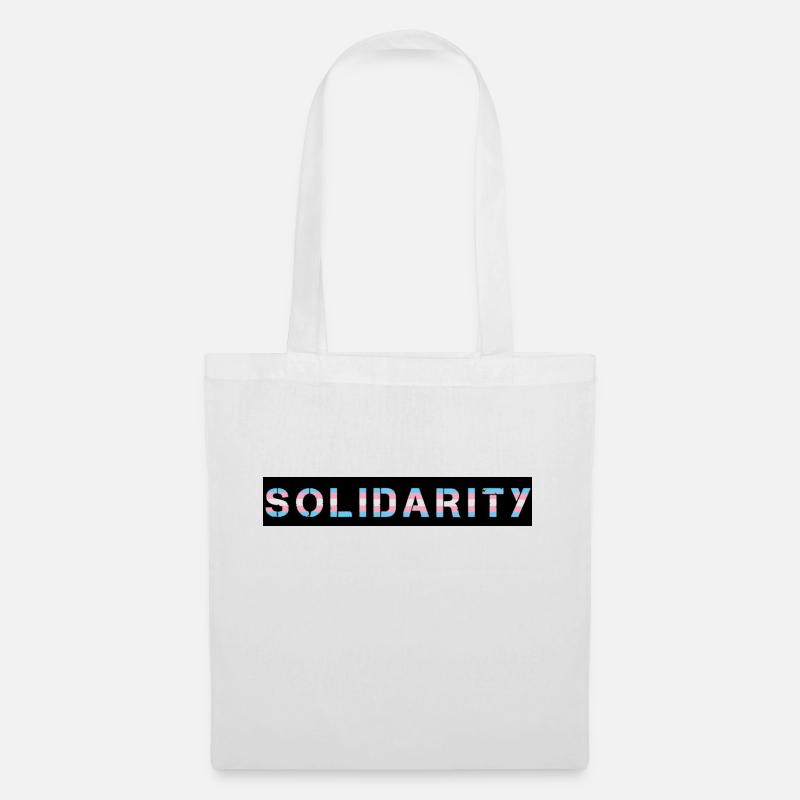 Trans-Solidarität - Stoffbeutel - Weiß