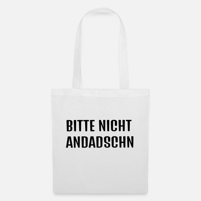 Typisch Sächsisch *andaschn* - Stoffbeutel - Weiß