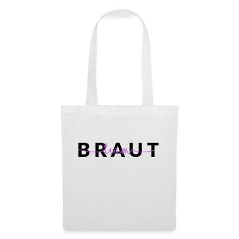 Team Braut - Stoffbeutel - Weiß - Vorne