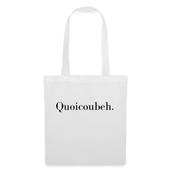 T-shirt personnalisé QUOICOUBEH - Sac en tissu - blanc - Devant