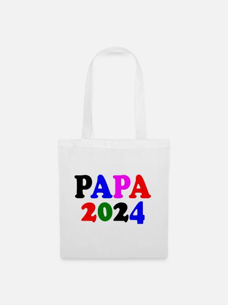 Papa 2024 - Stoffbeutel - Weiß