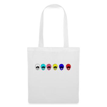 Bunte Köpfe - Stoffbeutel - Weiß - Vorne
