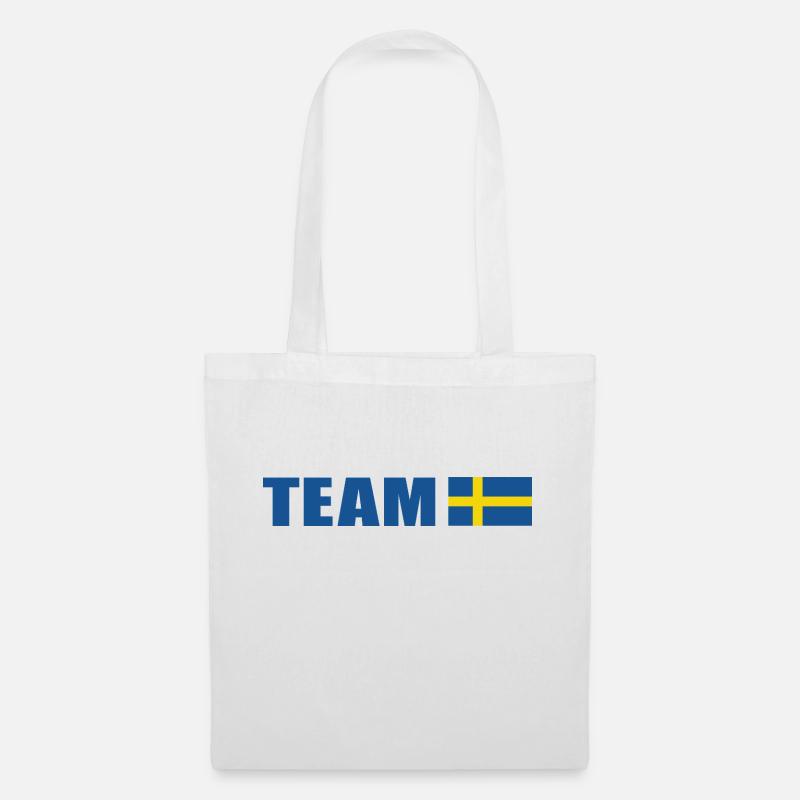 Support-Team Schweden - Stoffbeutel - Weiß
