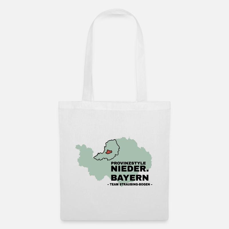 Niederbayern | STRAUBING-BOGEN - Stoffbeutel - Weiß
