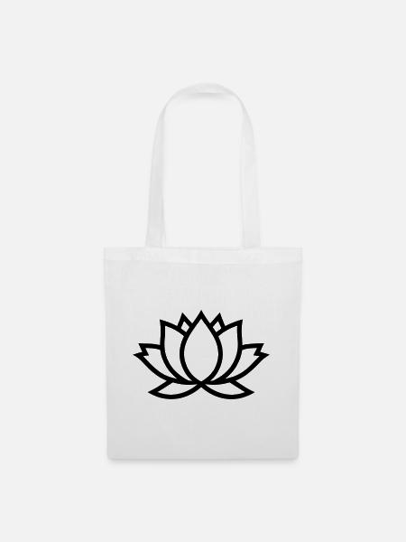 Lotus - Stoffbeutel - Weiß