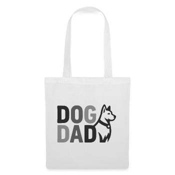Dog Dad Silhouette – Dog Dad Graphic - Tote Bag - white - Front