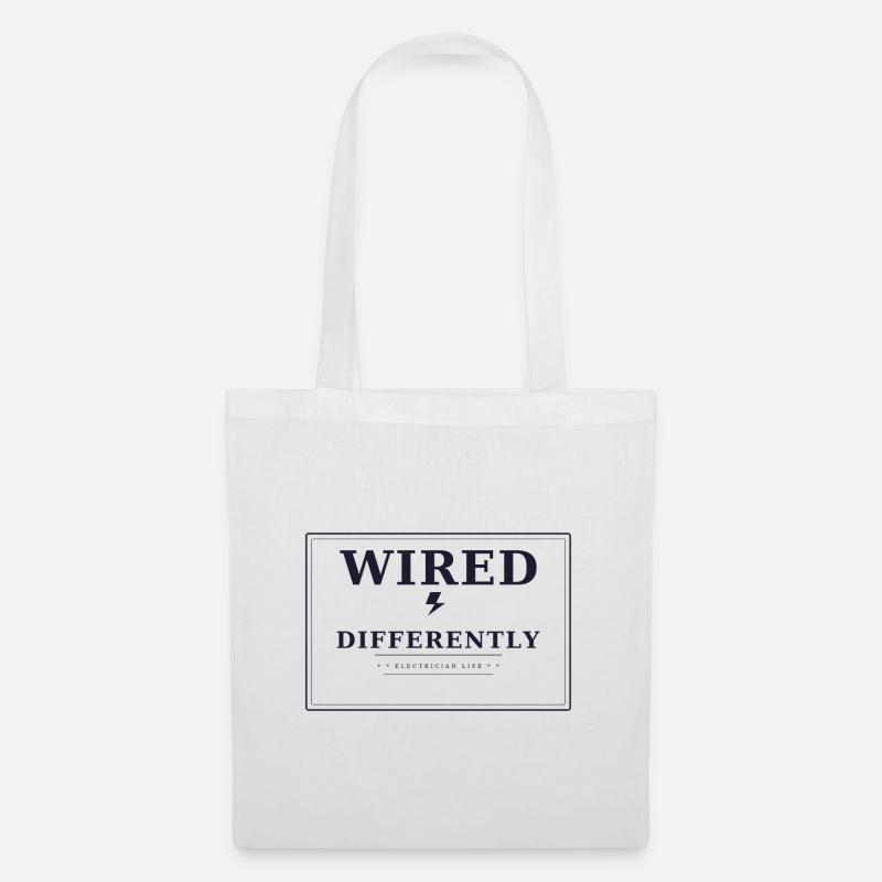 Wired differently - Stoffbeutel - Weiß