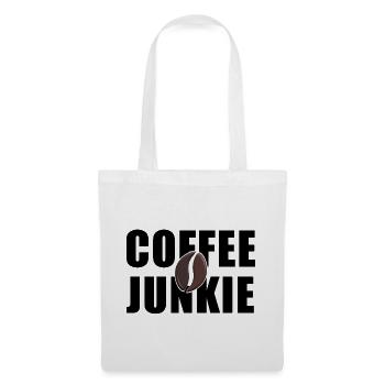 Coffee Junkie: Koffein-Liebe - Stoffbeutel - Weiß - Vorne