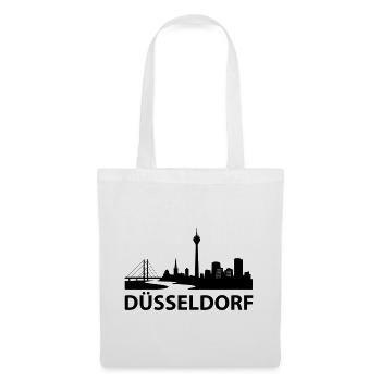 Düsseldorf Skyline - Stoffbeutel - Weiß - Vorne