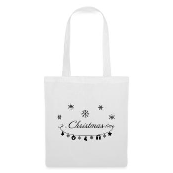 Es ist Weihnachtszeit - Stoffbeutel - Weiß - Vorne
