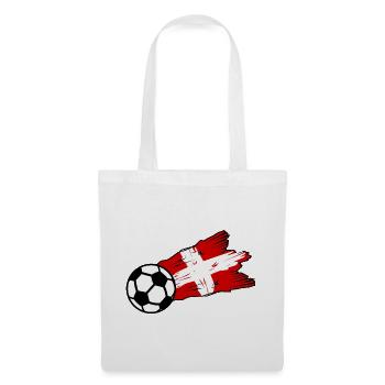 Schweizer Fußballflagge Kunst - Stoffbeutel - Weiß - Vorne