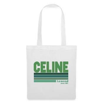 Céline-grüne Legende - Stoffbeutel - Weiß - Vorne