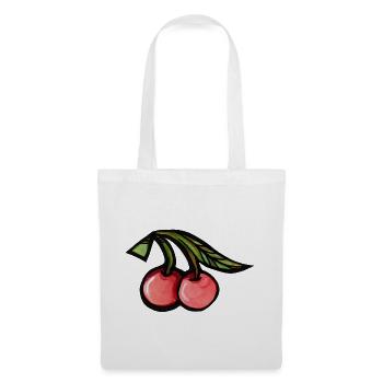 Vibrant Cherries Aquarell Duo - Stoffbeutel - Weiß - Vorne