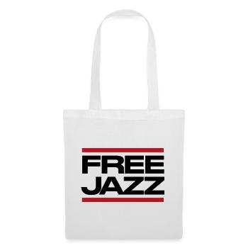 Free Jazz fettes Logo - Stoffbeutel - Weiß - Vorne