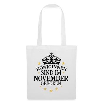 Königinnen November - Stoffbeutel - Weiß - Vorne