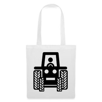 Traktor - Stoffbeutel - Weiß - Vorne
