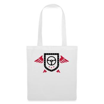 Pilote / Voiture / Camion / Quad - Sac en tissu - blanc - Devant
