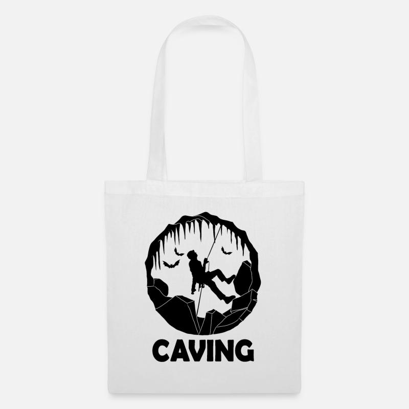 Caving - Speleology Cave Exploration - Tote Bag - white