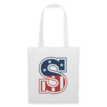 Buchstabe S USA - Stoffbeutel - Weiß - Vorne