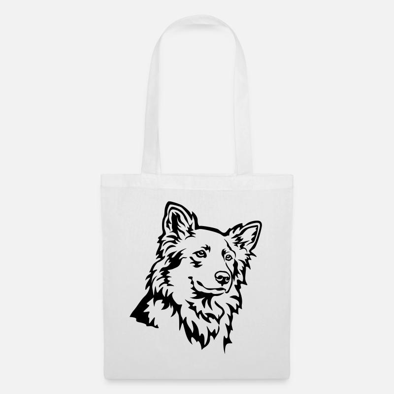 Harzer Fuchs Kopf - Stoffbeutel - Weiß