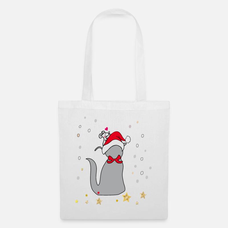Weihnachten - Stoffbeutel - Weiß