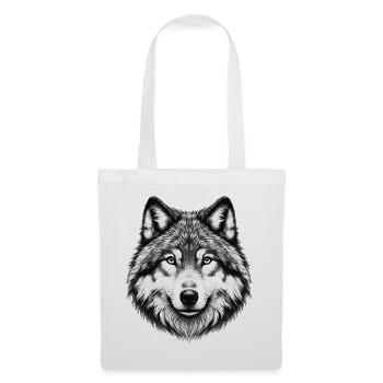 Wolf - Stoffbeutel - Weiß - Vorne
